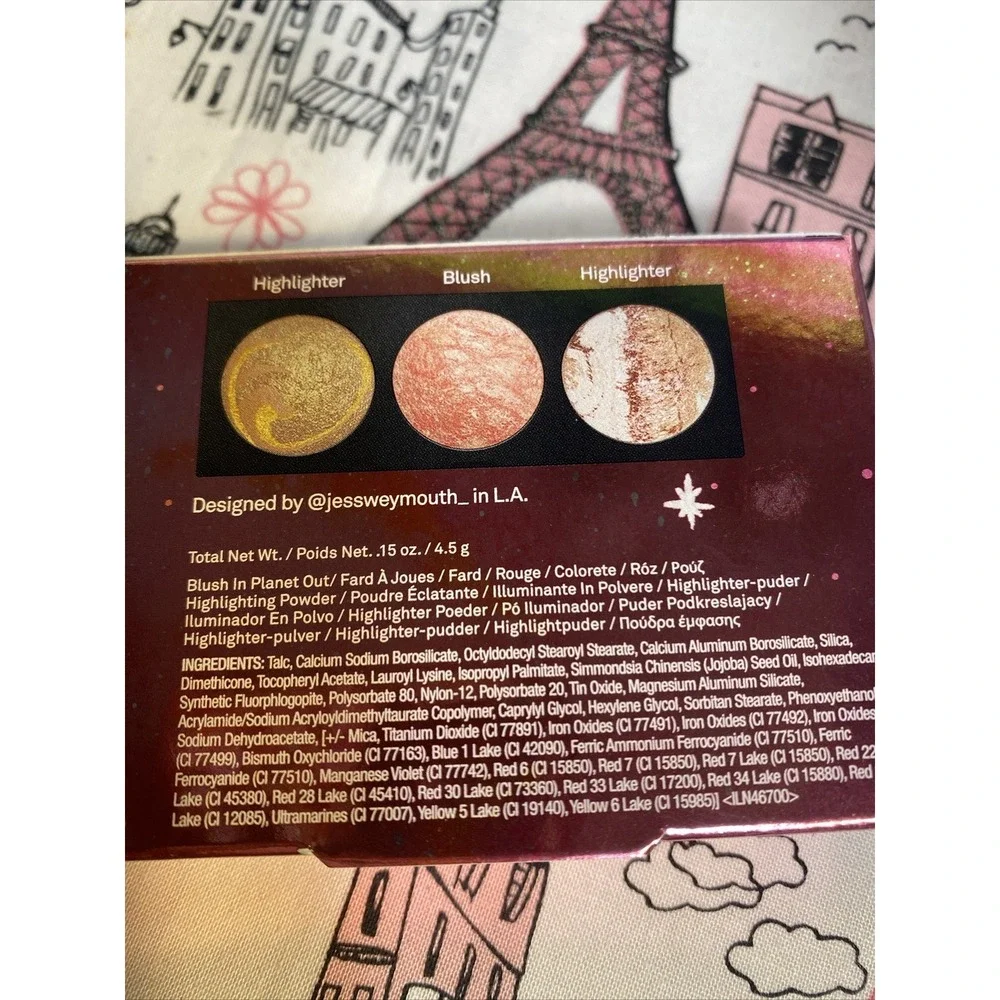 SMASHBOX Cosmic Celebration Planetary Cheek Palette Highlighters Blush Set NIB